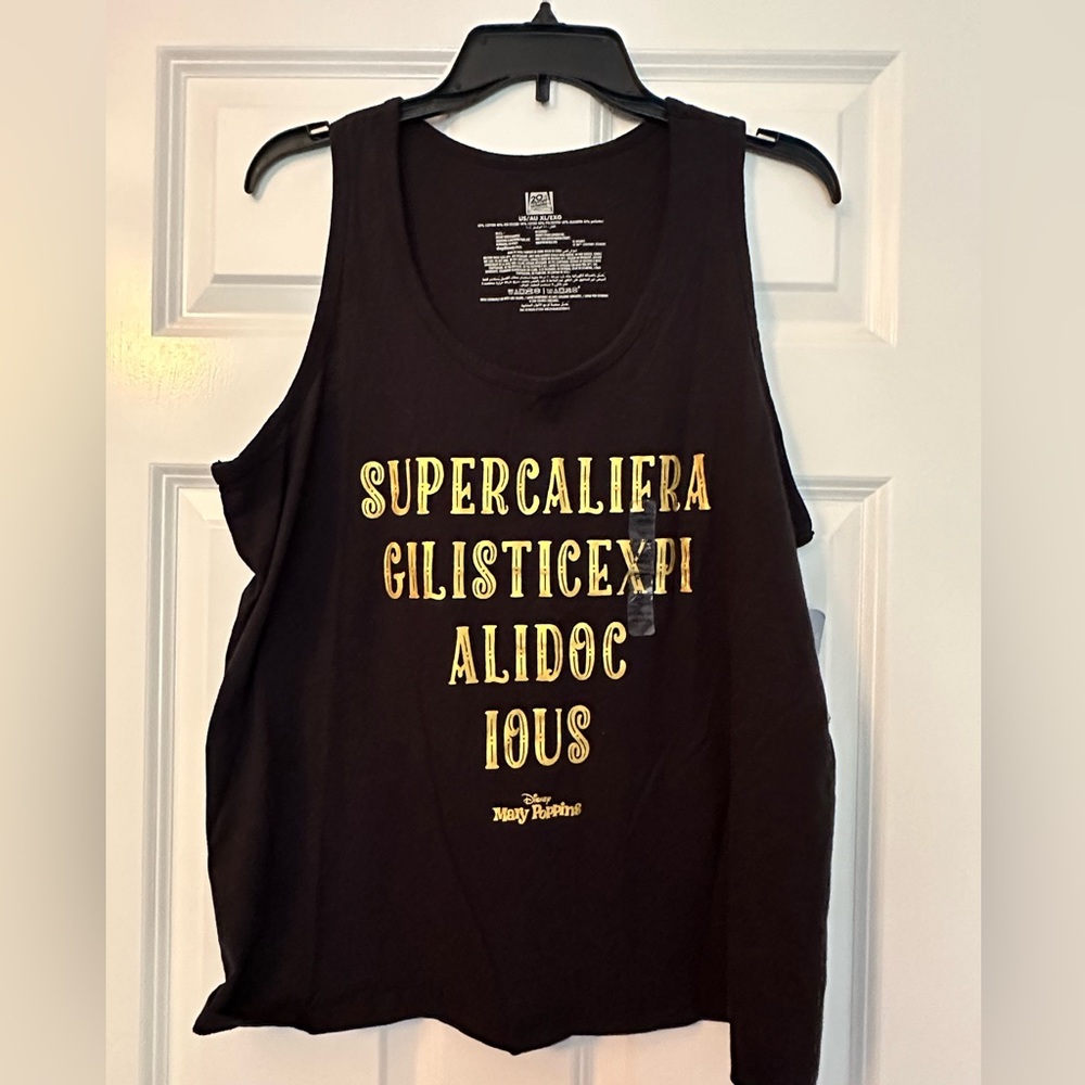 Supercalifragilsticxpialidocius 20th Century Studios Woman’s Tank Top size XL